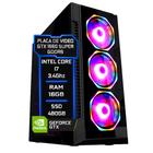 PC Gamer Fácil Intel Core i7 3.4 GHz 16GB SSD 480GB Geforce GTX 1660 SUPER 6GB - Fonte 750W