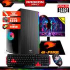 Pc Gamer G-Fire Completo Htg-730 AMD Athlon 320GE 8Gb (Vega 3 2Gb) SSD 240Gb Monitor 21