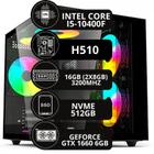 Pc Gamer Intel Core I5-10400f 16gb Gtx 1660 6gb Nvme 512gb - Option Soluções