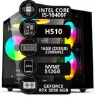 Pc Gamer Intel Core I5-10400f 16gb Rtx 3050 6gb Nvme 512gb - Option Soluções