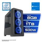 PC Gamer Intel Core i5 9400 9ª Geração 8GB HD 1TB Fonte 500W Windows 10 CertoX BRAVE 5116