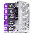 PC Gamer Mancer, AMD RYZEN 5 5500, RTX 3050 6GB, 16GB DDR4, SSD 480GB, Fonte 600W 80 Plus