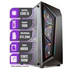 PC Gamer Mancer, Intel i5 8º, Placa de Video RTX 2060 6GB, 16GB DDR4, SSD 480GB, Fonte 500W 80 Plus