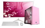 Pc Gamer Rosa I7 16GB SSD 480 RX580 Tela 23 Menina