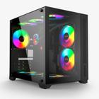 PC Gamer Ryzen 5 4600G, B450, RX580 8GB, 8GB RAM, SSD 240GB, HD 1TB, Fonte 600W 80 Plus, Gabinete Black Box - KLV