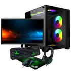 PC Gamer Ryzen 7 1700, RX 580 8GB, SSD 480GB, 16GB RAM, Gabinete BlackBox, Monitor 23,8" e Kit Gamer - KLV