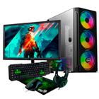 PC Gamer Super Five Sixteen Core i5 10ª TH, RX580 8GB, SSD 512GB, 16GB RAM, 500W, Gabinete KLV MAster, Monitor 24 LED HDMI + Kit Dragon War