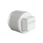 Pct 06 Tampão Plug de Rosca 1/2 Roscável de PVC P/ Saída