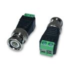 Pct 30 Conector Bnc Macho C/ Borne Cftv Câmera Plug Câmera - Luatek