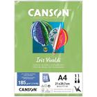 Pct Papel Iris Vivaldi 25fls A4 185gr Canson Escolha a Cor