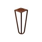 Pé de Metal 25 CM Hairpin Legs Mesas de Centro Puffs Bronze G41