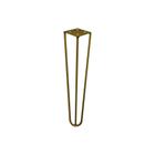 Pé de Metal 30 CM Hairpin Legs Mesa de Canto Rack e Puffs Dourado G41