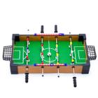 Pebolim Totó Mini jogo Futebol de Mesa Portátil 12 Jogadores 2 Bolas e Placar - Diversão Garantida