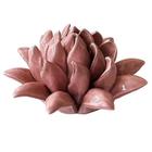 Peca decor de ceramica - flor rosa