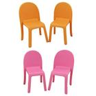 Peças de reposição Barbie Dreamhouse FHY73 2 Pink 2 Orange Chairs