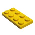 Peças LEGO: Placa Amarela (Amarelo Vibrante) 2x4 x2