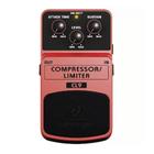 Pedal de compressor Behringer Cl9 Limiter para guitarra cor vermelha