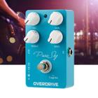 Pedal Efeito Para Guitarra Elétrica Caline Pure Sky Overdrive Pedaleira 9V Dc Verdrive Azul Portátil