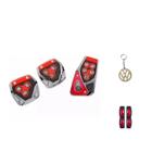 pedal/pedaleira automotiva cor vermelho para fox 2010