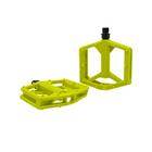 Pedal rider 1/2 plataforma nylon amarelo com bucha du - PACO