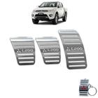 Pedaleira manual mitsubishi l200 triton 2008 até 2017 inox - JR PARTS