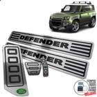 Pedaleira Soleira Descanso Preto Land Rover Defender 20 2021