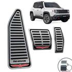 Pedaleiras Com Descanso Jeep Renegade Trailhawk Preto