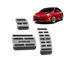 Pedaleiras Em Inox Toyota Prius 2018 Automático Preto - JR PARTS