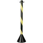 Pedestal zebrado preto/amarelo - plastcor