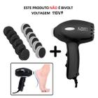 Pedicuro Lixa Elétrica Esfoliador + 12 Lixas - Preto 110v