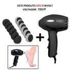 Pedicuro Lixa Elétrica Esfoliador + 12 Lixas - Preto 110V