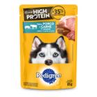 Pedigree Sachê Adultos High Protein Porco e Carne 85g Lançamento