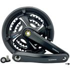 Pedivela shimano tourney tx fc-tx801 170mm ponta quadrada - coroas 48/38/28d - 3x7v / 3x8v com proteção p/ corrente