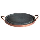 Pedra para Carnes Pedra Sabão com Alça de Cobre 25 Cm