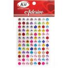 Pedraria Adesivo STRASS 6MM Multicolor - KIT