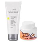 Peeling de Cristal Clear Pele + Creme Clareador Facial Nova Pele