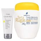 Peeling de Cristal Clear Pele + Creme Facial Hidratante Tarta Rugas