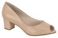 Peep Toe Beira Rio Salto Bloco Baixo