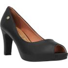 Peep Toe Feminino Salto Alto Fino Meia Pata 1840.300 Vizzano Preto