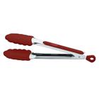 Pegador Em Silicone E Aço Inox Vermelho 34 Cm D6111-VM