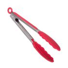 Pegador Silicone Pegador De Churrasco Salada 26 Cm Vermelho