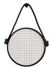 Pegboard Adnet Branco Corda Preta Fundo Branco 40Cm