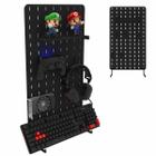 Pegboard MDF Organizador Setup Gamer Home Office Preto 34x59 - Customize