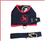 Peitoral Coleira Guia Pet Cachorro Colete Neoprene 1 Até 2kg