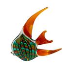 Peixe Decorativo em Murano Verde - 27x27cm - Murano de Alta Qualidade: Detalhes Únicos