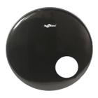 Pele Resposta Bumbo Bateria Drum Muffler 20 Preta Com Furo - Spanking