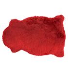 Pelego Natural de Pele de Carneiro SV7945 - Vermelho
