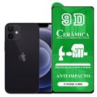 Película 9D Cerâmica iPhone 12 Mini - Protetora Anti Impacto Queda Choque Shock Flexível Nano Gel