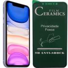 Película Cerâmica Fosca e Privacidade para Iphone XR 11 12 PRO MAX Oleofobica Anti Curioso