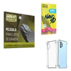 Película de Camêra Samsung A32 4G Com Película de Cerâmica 9D e Capinha Anti Shock - Armyshield